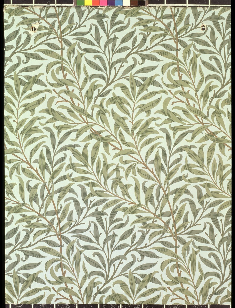 Projekt tapety „Willow Bough”, 1887 r. autorstwa William Morris