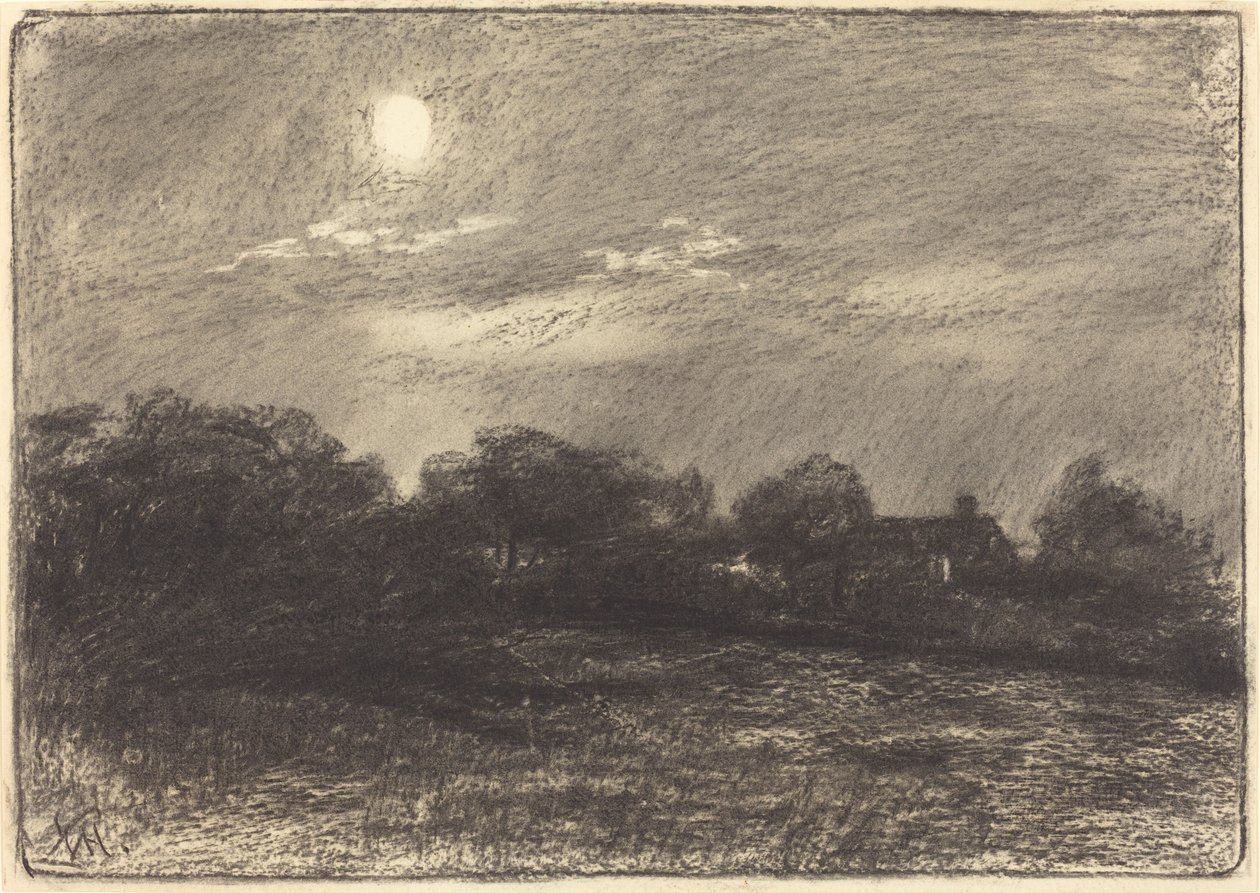 Wieczór, Krajobraz Farmy autorstwa William Morris Hunt