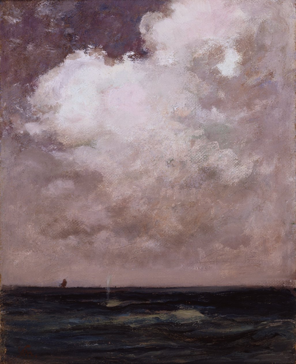 Wieloryb pikający autorstwa William Morris Hunt