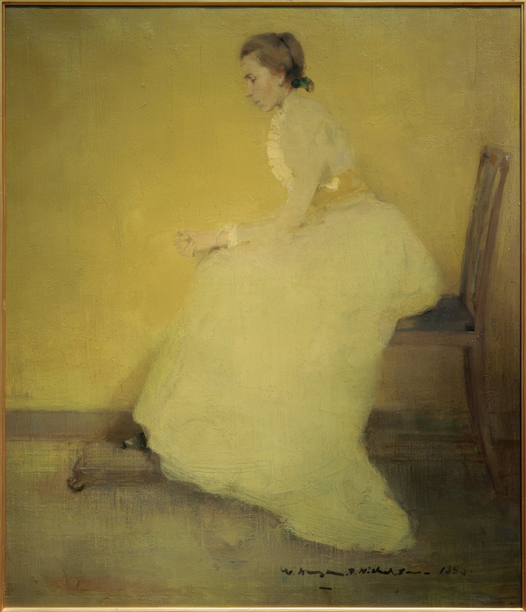 Kobieta w kolorze żółtym autorstwa William Nicholson