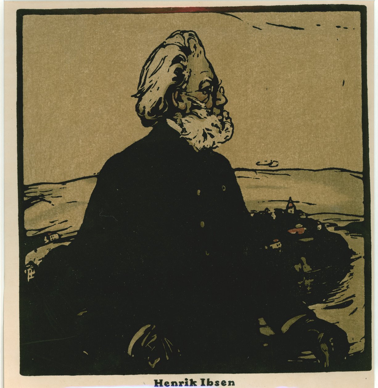 Henrik Ibsen (chromolit) autorstwa William Nicholson