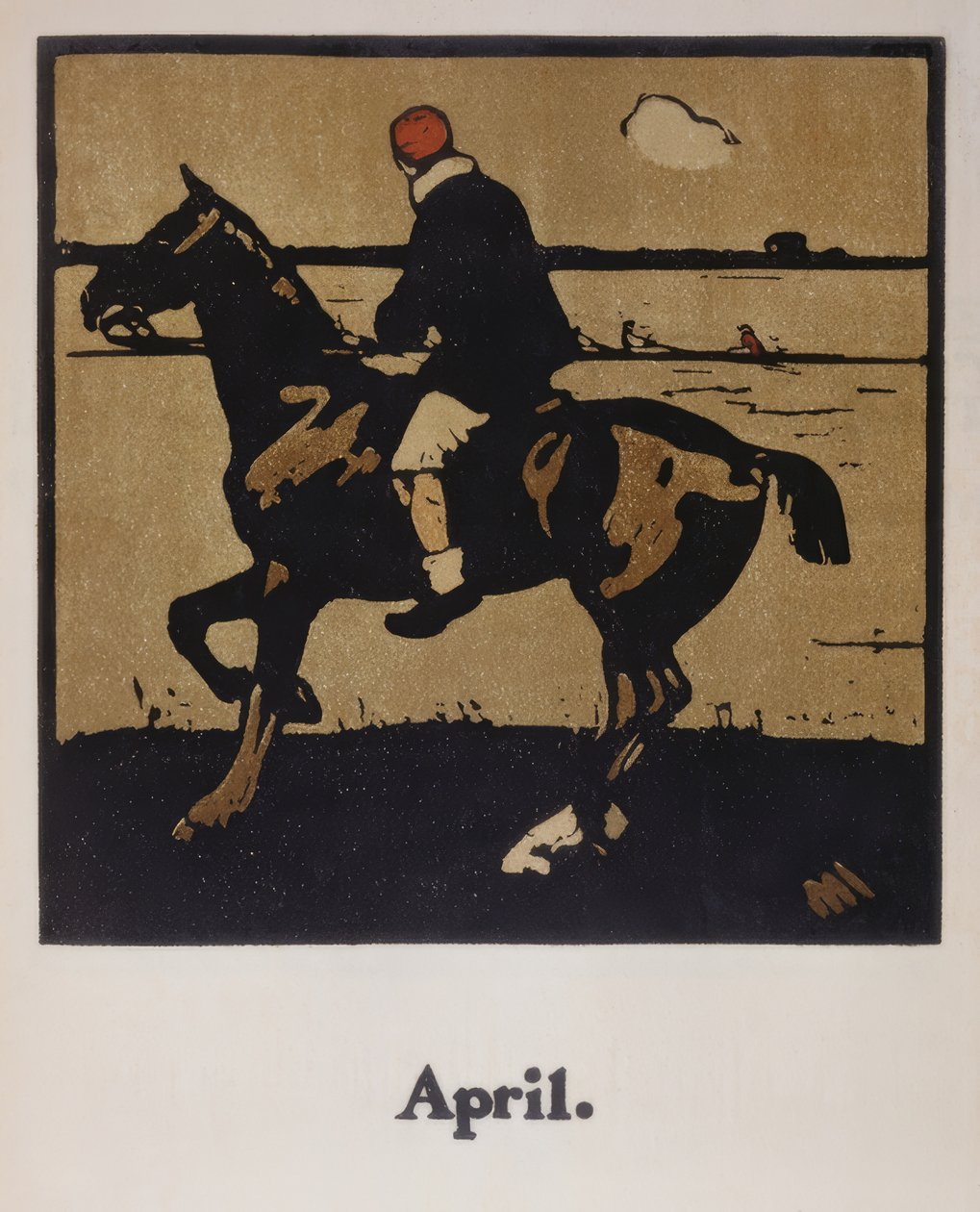 wyścigi konne autorstwa William Nicholson