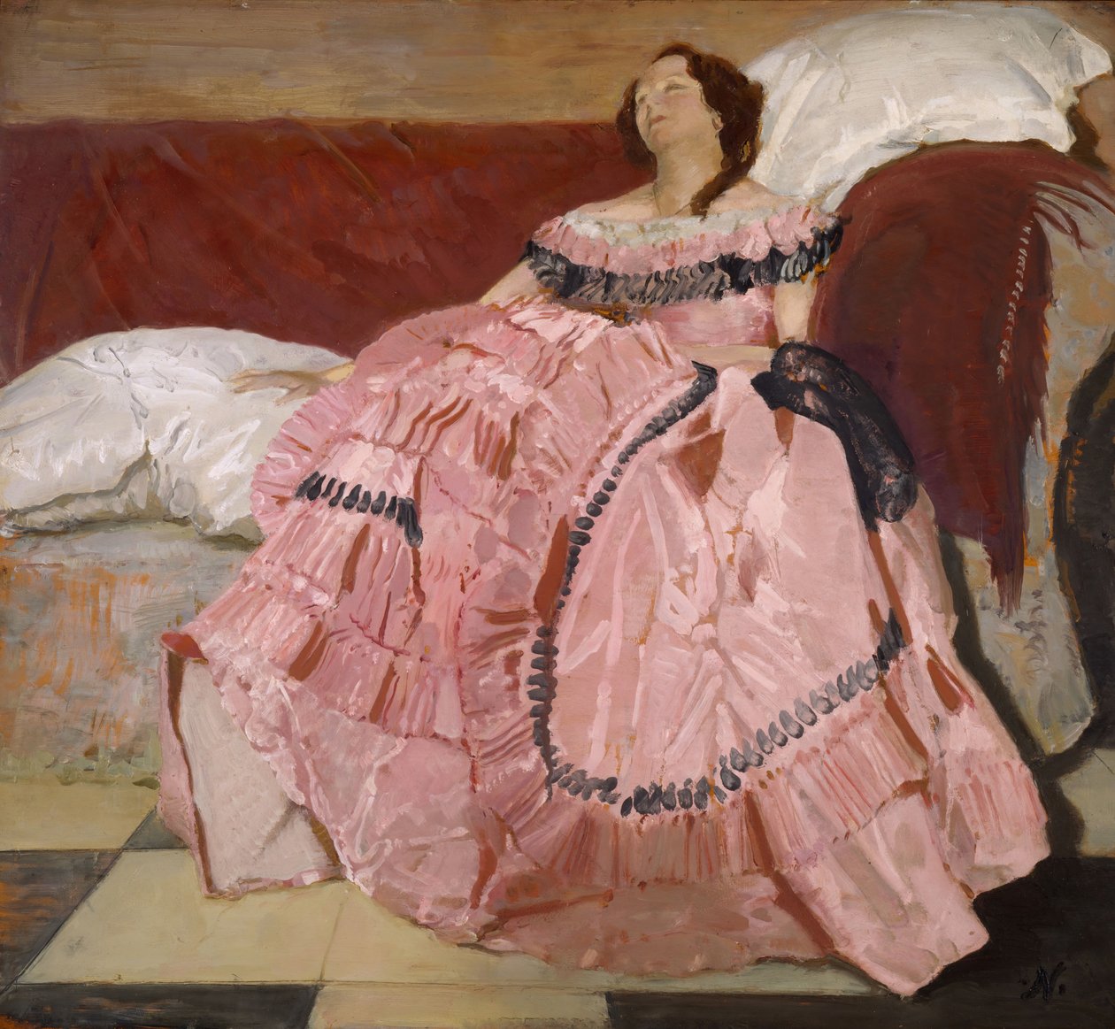 Różowa sukienka, 1935. autorstwa William Nicholson