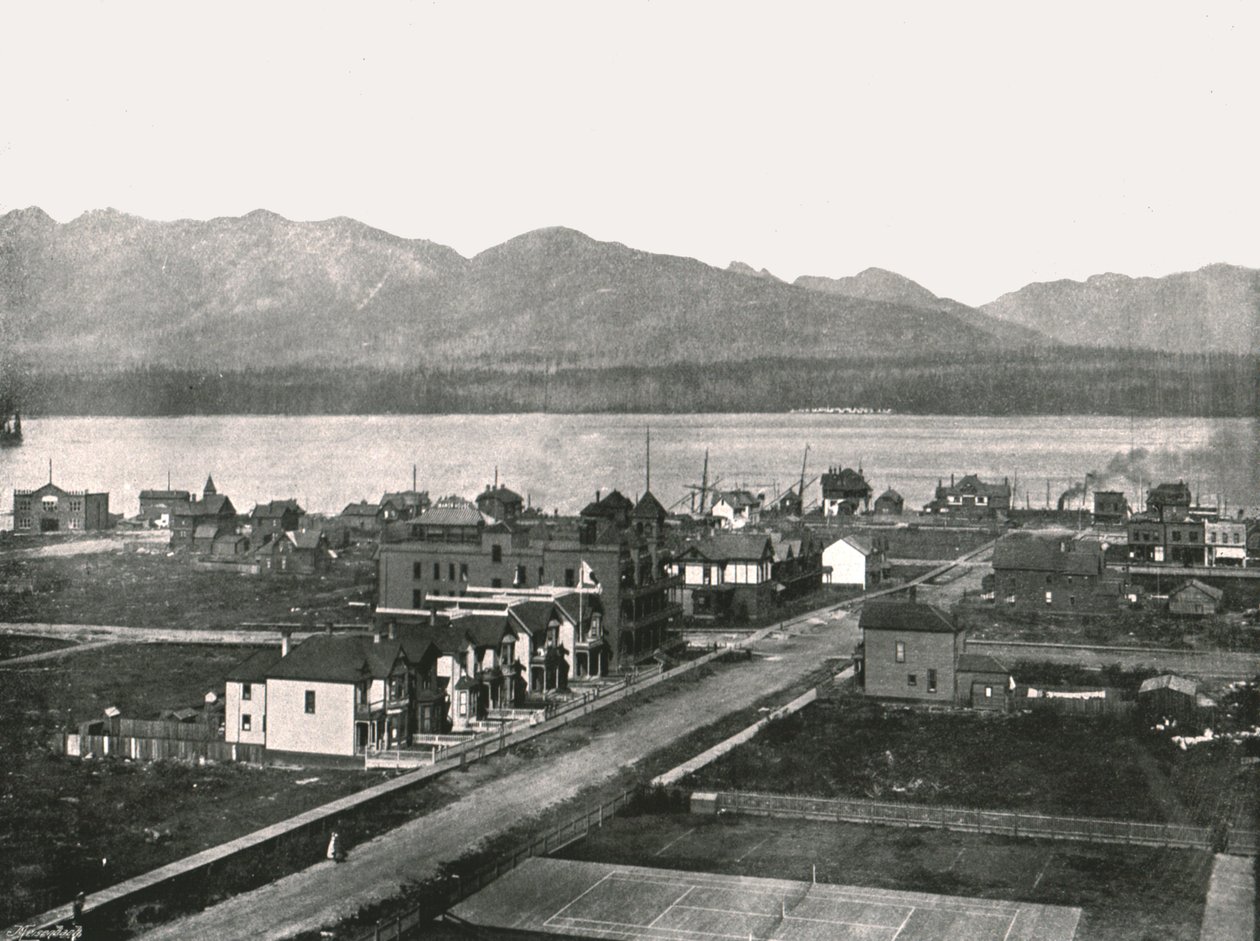 Port, Vancouver, Kanada, 1895. autorstwa William Notman and Son