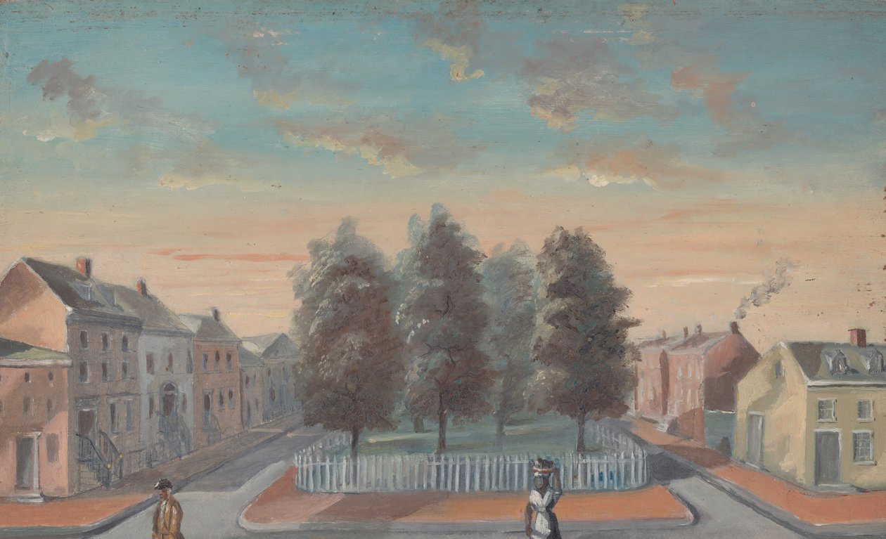 Pieczone gruszki w parku Duane, lata 70. XIX wieku. autorstwa William P. Chappel