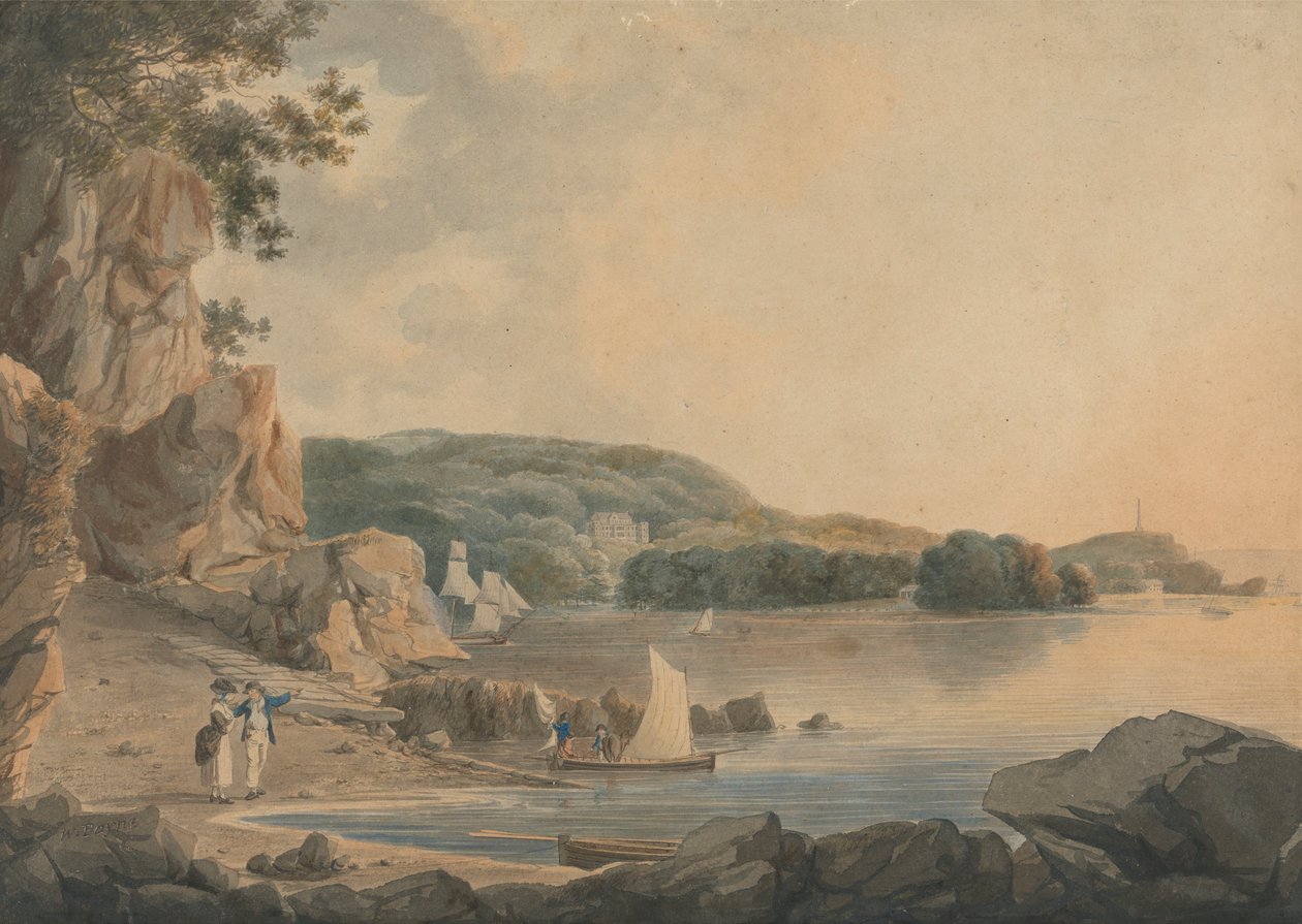 Britten Ferry, Mount Edgecombe autorstwa William Payne