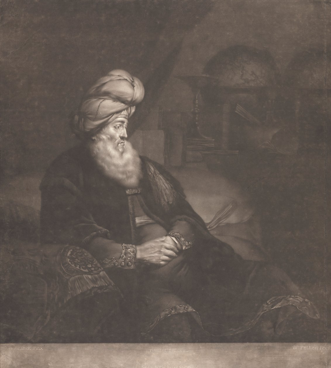 Żydowski rabin autorstwa William Pether