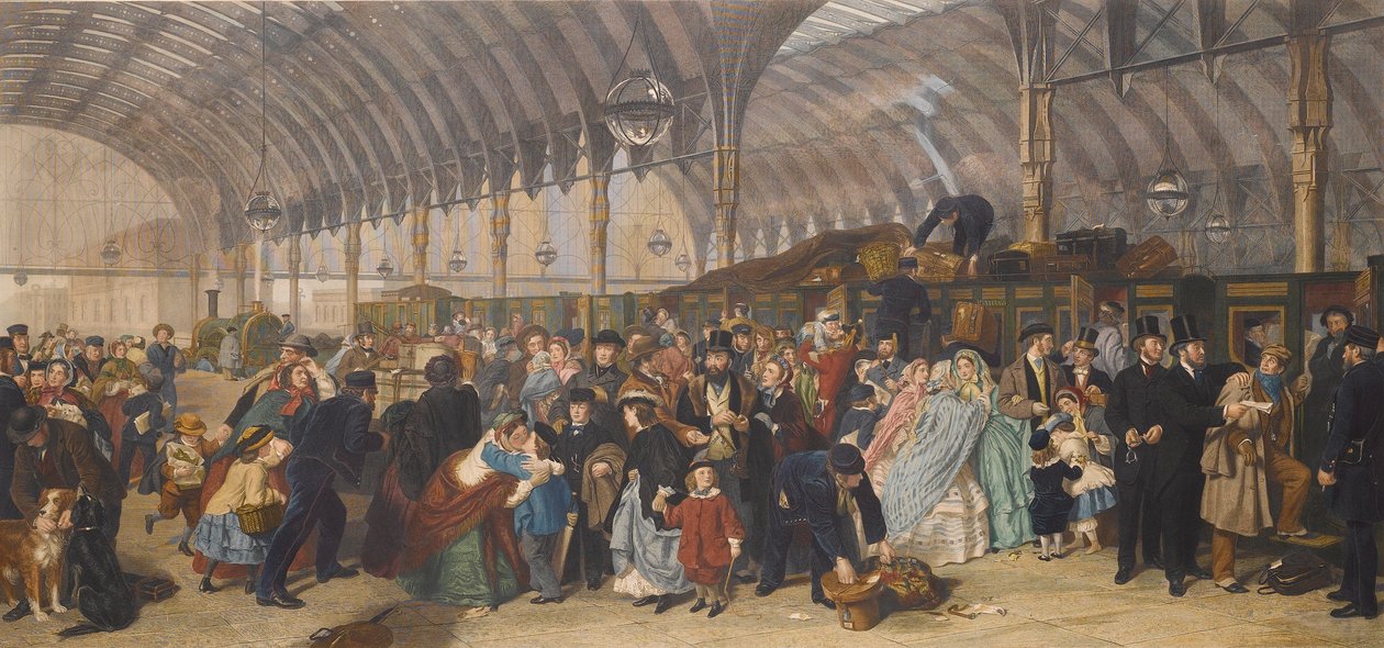 Dworzec kolejowy, 1866. autorstwa William Powell Frith