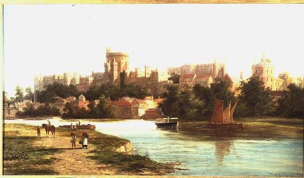 Widok na zamek Windsor autorstwa William R. Dommersen