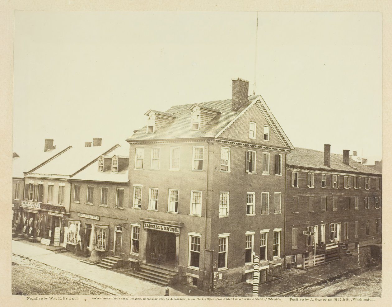 Marshall House, Aleksandria, Wirginia, sierpień 1862 r. autorstwa William R. Pywell