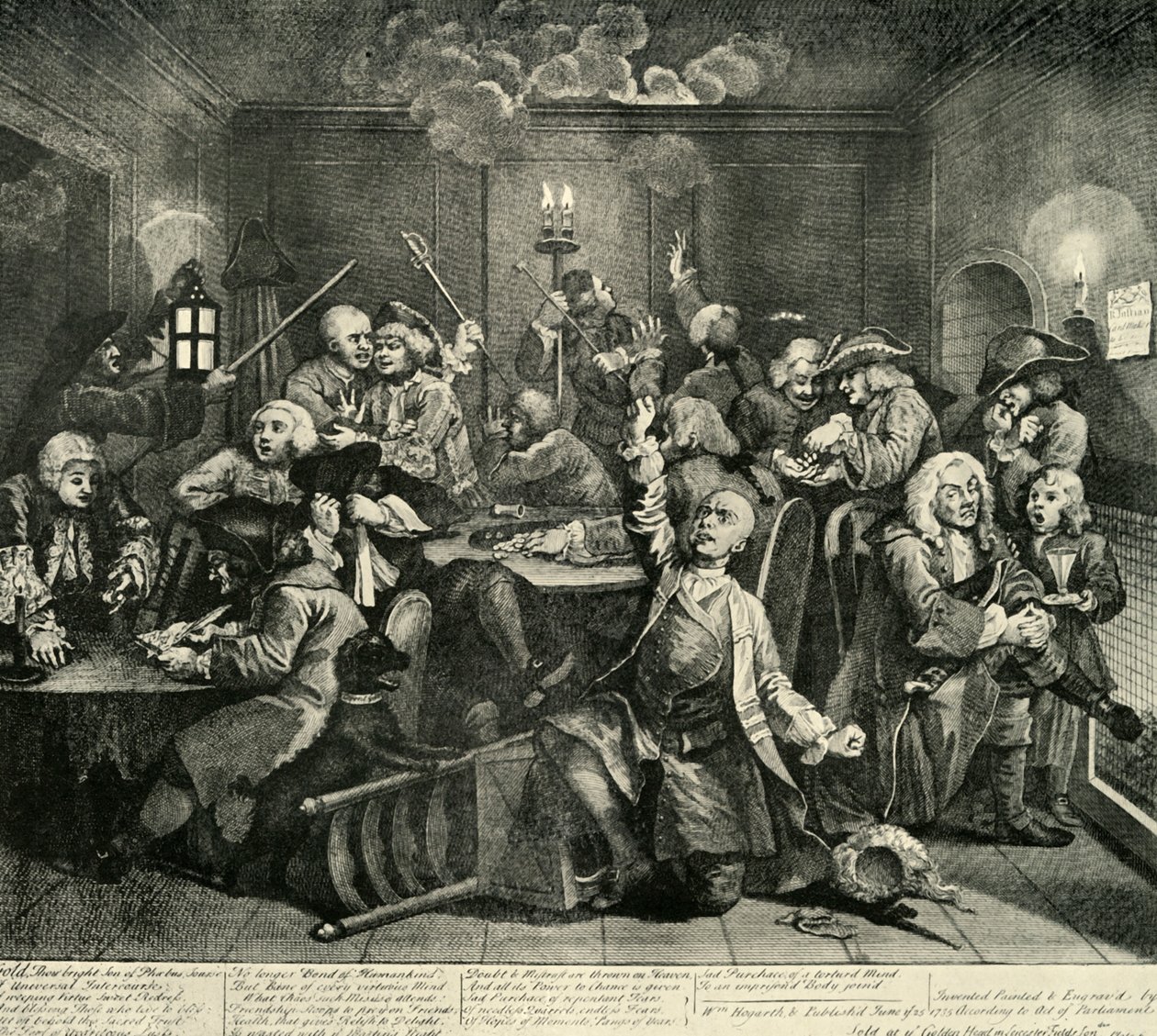 Hazard w Whites Club, 1734, 1925. autorstwa William Radclyffe