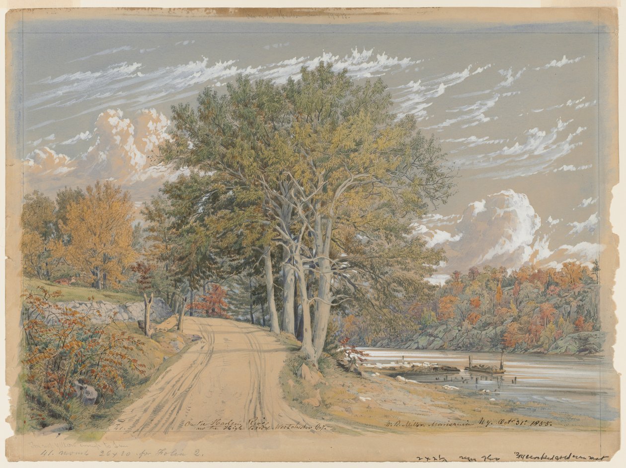Nad rzeką Harlem, 1855. autorstwa William Rickarby Miller