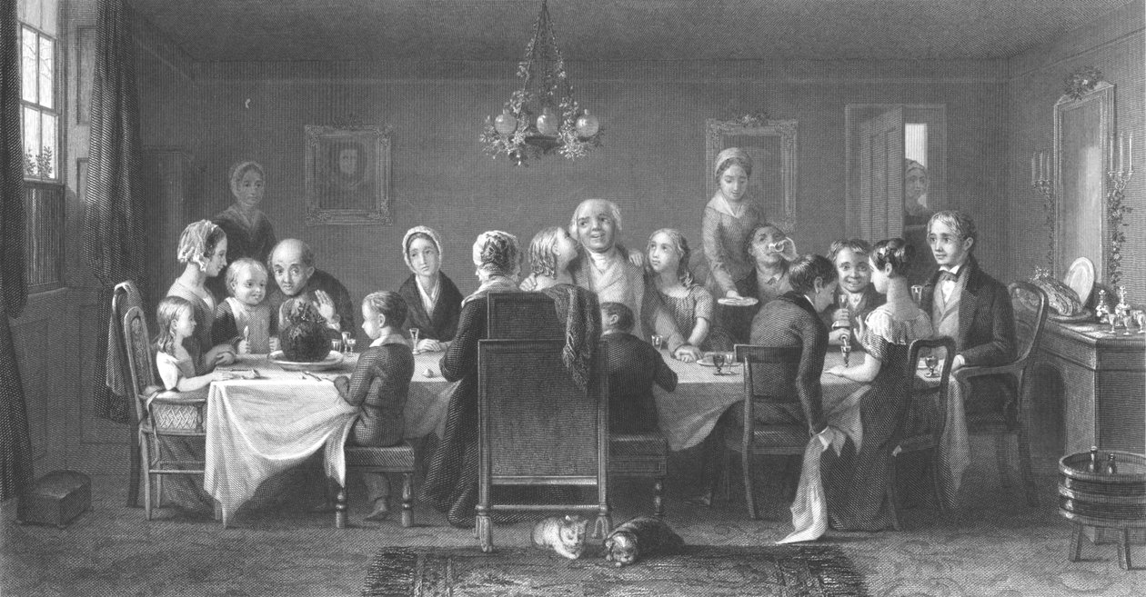 „Bożonarodzeniowy pudding”, ok. 1860 r. autorstwa William Ridgway