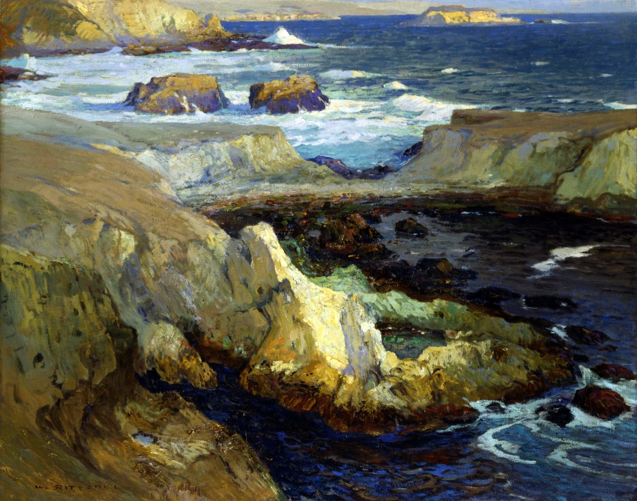 Evening Tide, Kalifornia autorstwa William Ritschel