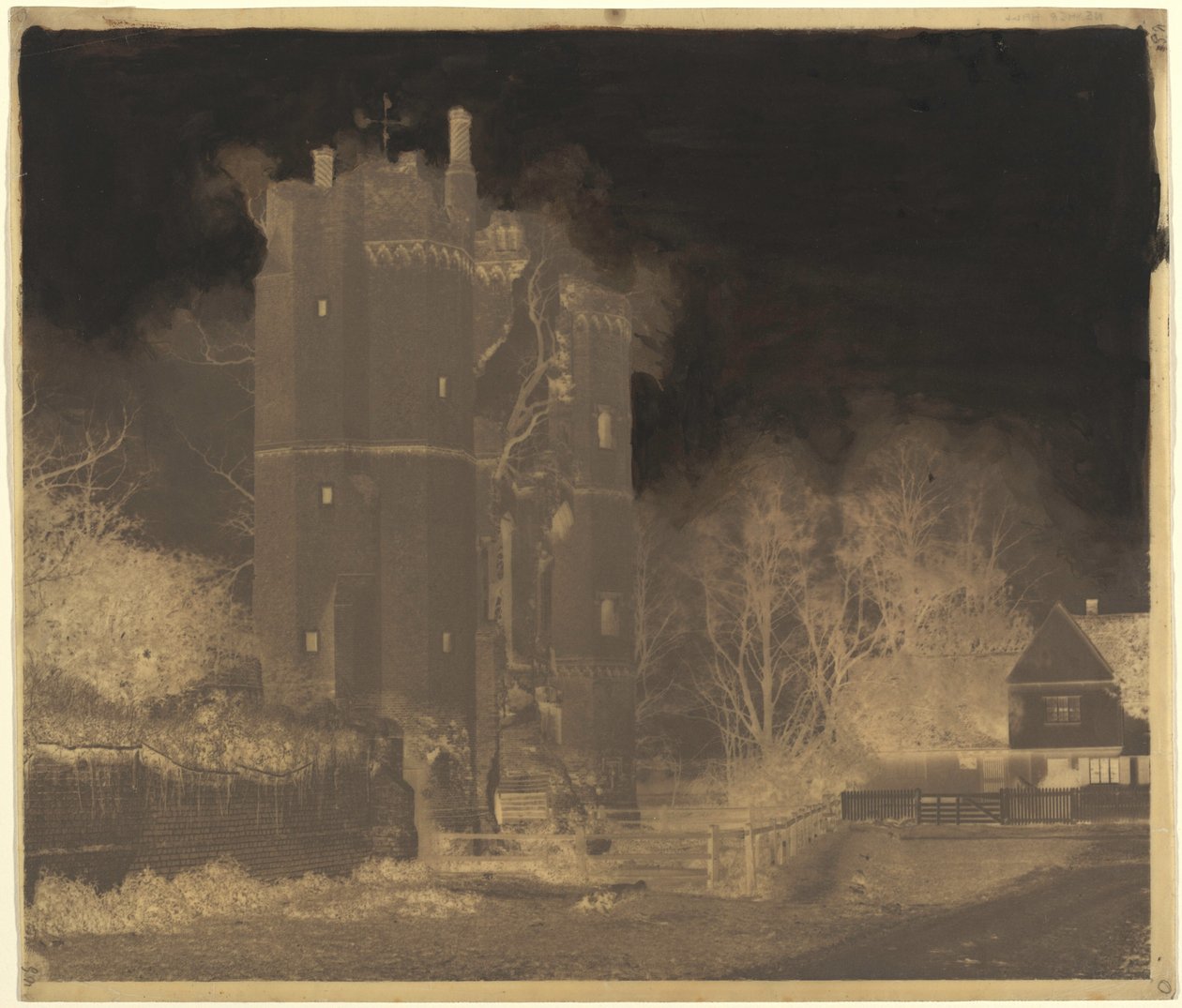 Nether Hall, 1850 (zdjęcie) autorstwa William Robert Baker