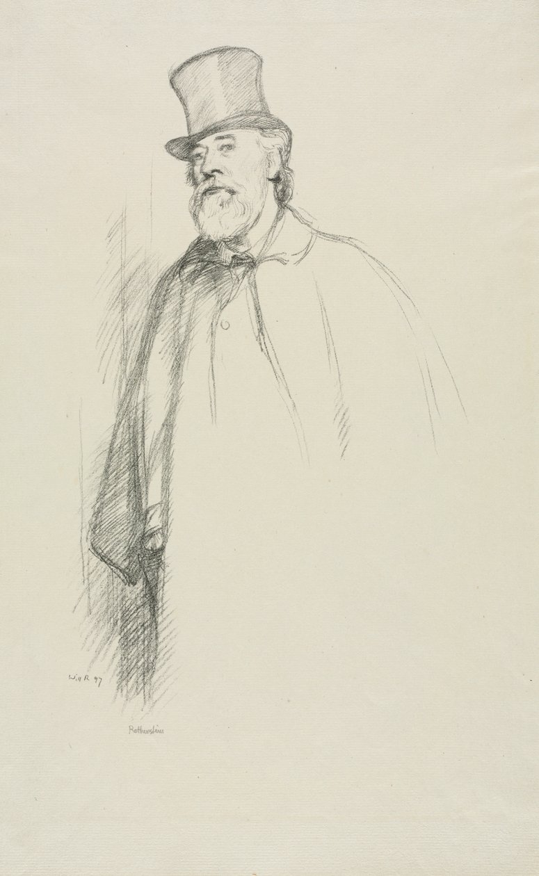 Alfons Legros, 1897. autorstwa William Rothenstein