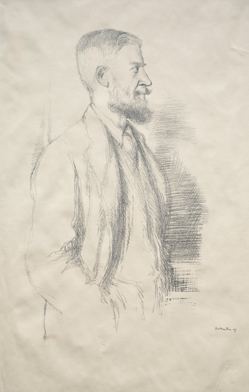 George Bernard Shaw, 1897. autorstwa William Rothenstein