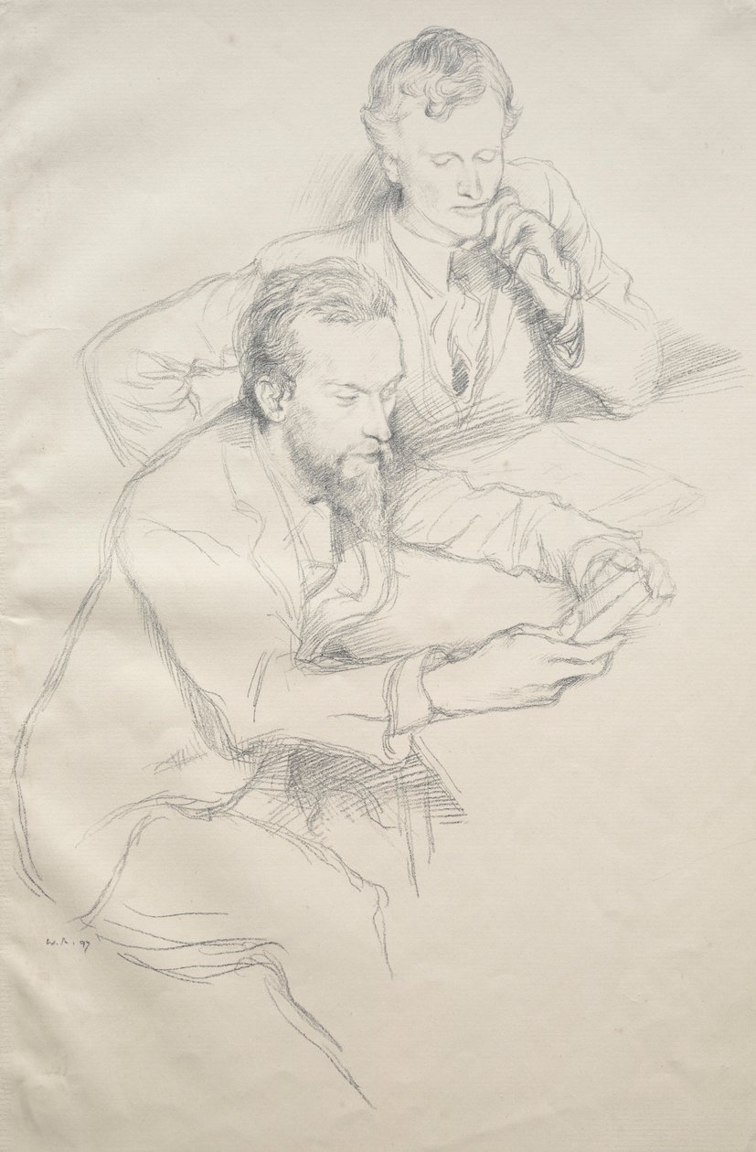 Ricketts i Shannon, 1897. autorstwa William Rothenstein