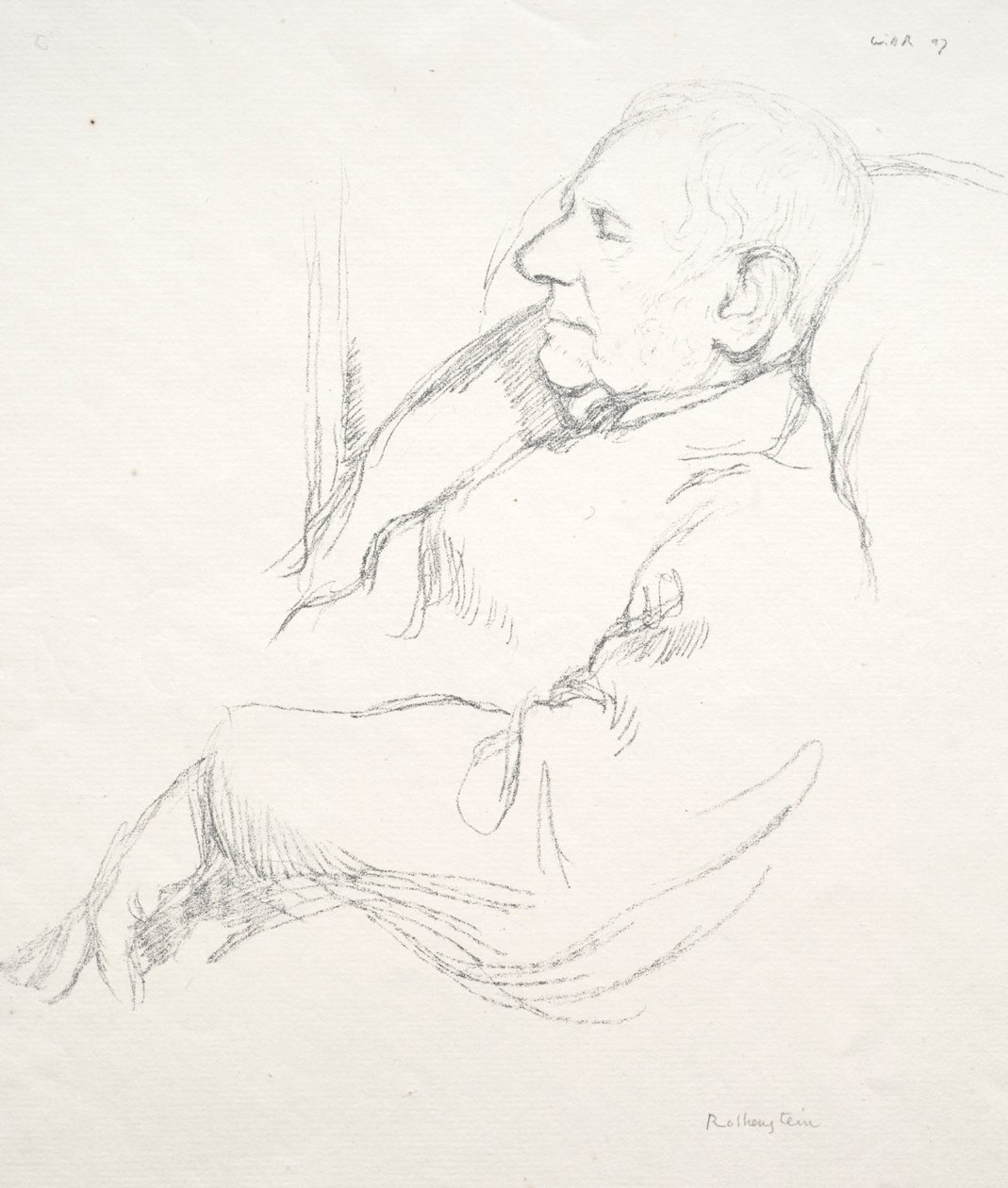 Sir Francis Seymour Haden śpi, 1897. autorstwa William Rothenstein
