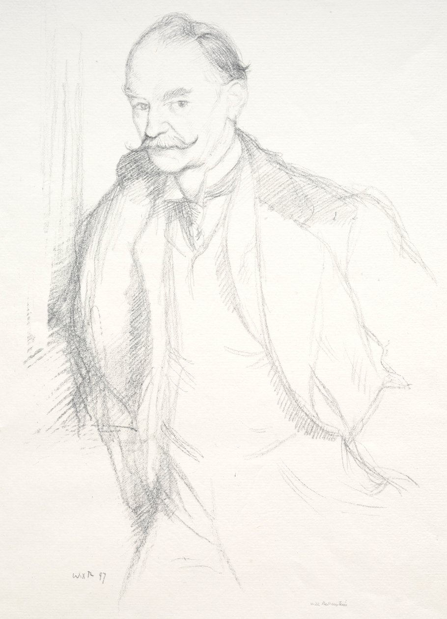 Thomas Hardy, 1897. autorstwa William Rothenstein