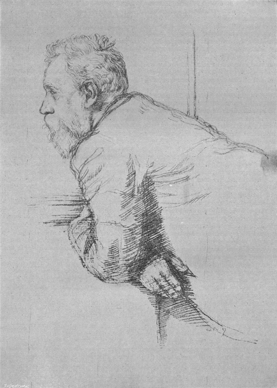 William Ernest Henley, 1897, 1903 autorstwa William Rothenstein