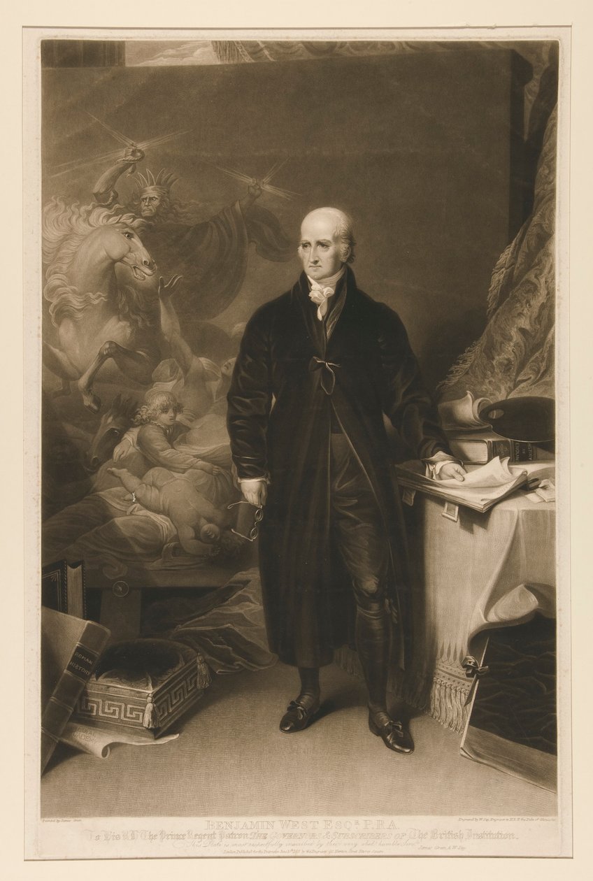 Benjamin West Esq. autorstwa William Say
