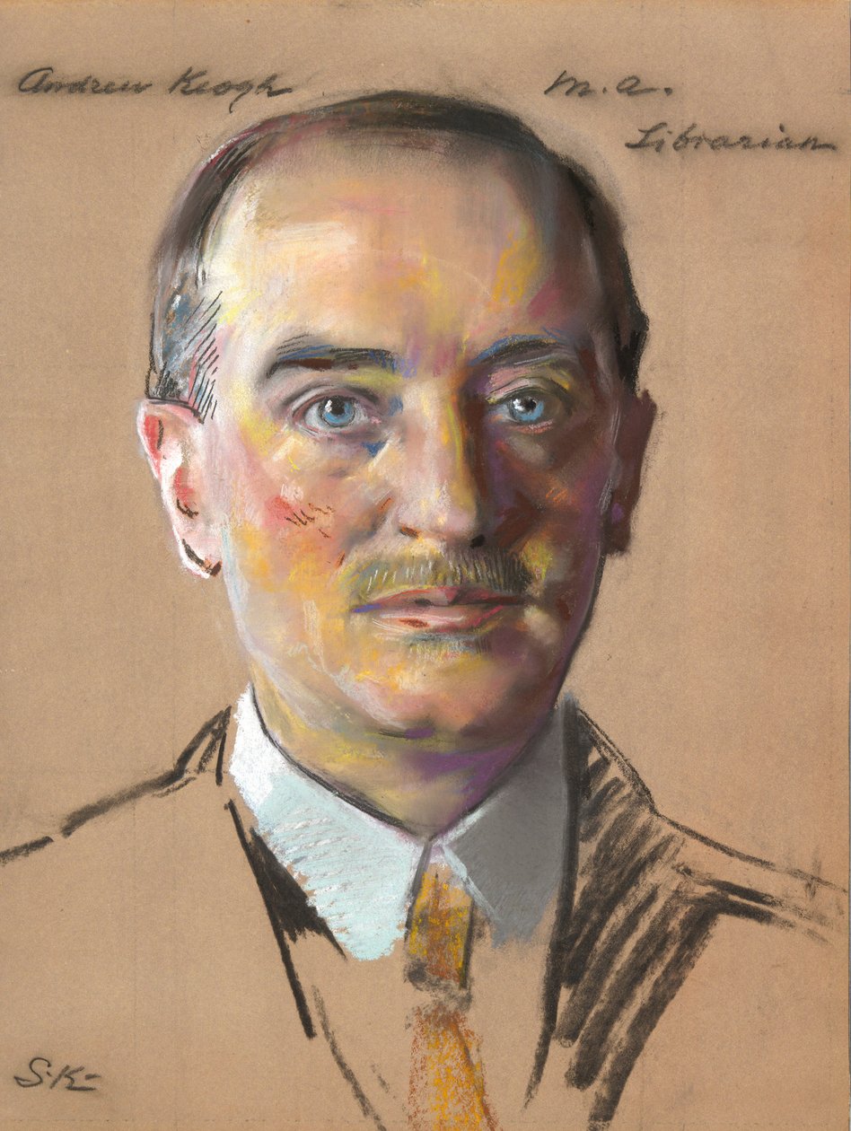 Andrew Keogh, MA 1904, bibliotekarz 1916- autorstwa William Sergeant Kendall
