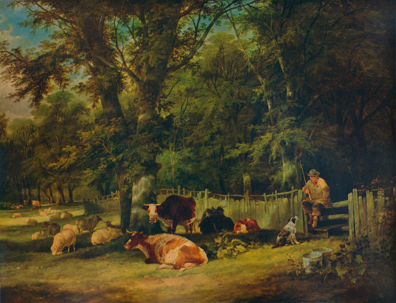 Zacieniony zakątek, 1840 autorstwa William Shayer