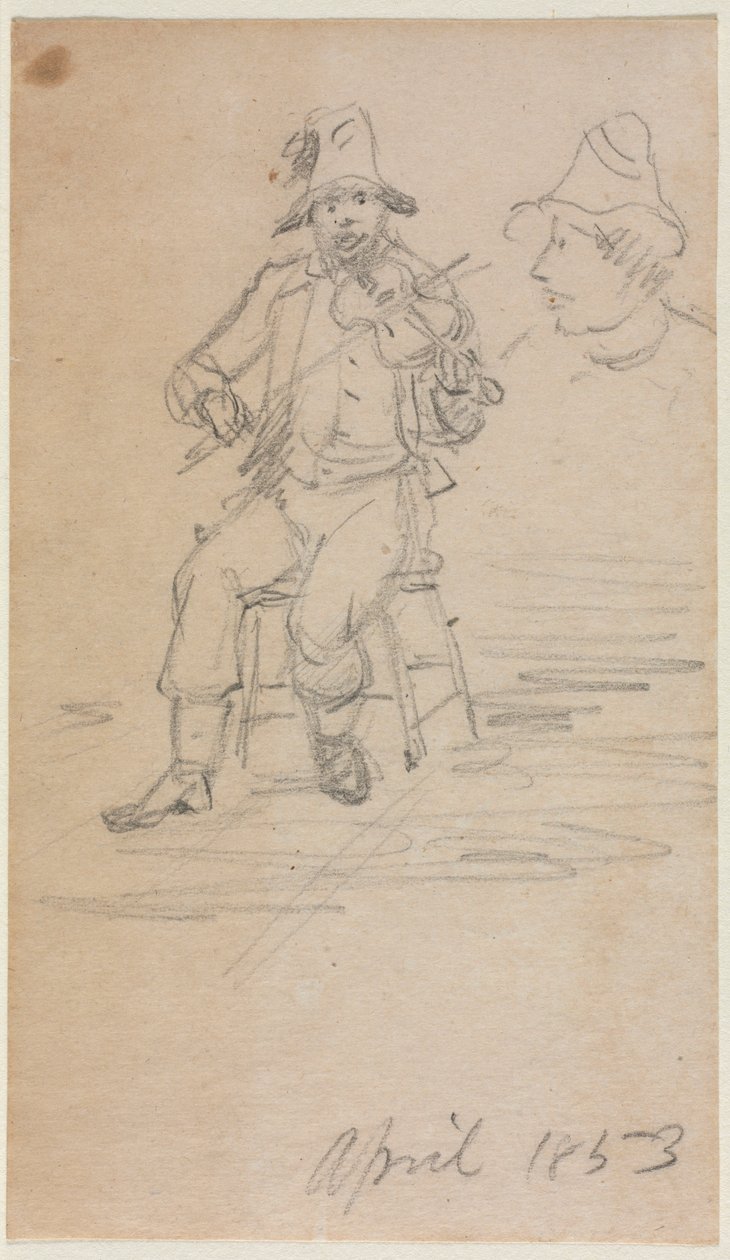 Skrzypek żebrak, 1853. autorstwa William Sidney Mount