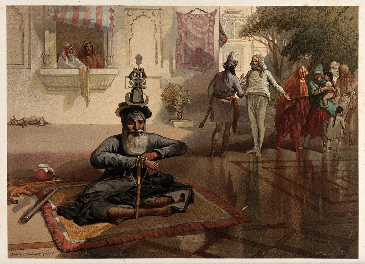 Akali, Umritser Punjaub autorstwa William Simpson