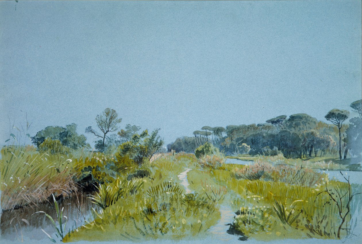 Castel Fusano niedaleko Rzymu, ca. 1885. autorstwa William Stanley Haseltine