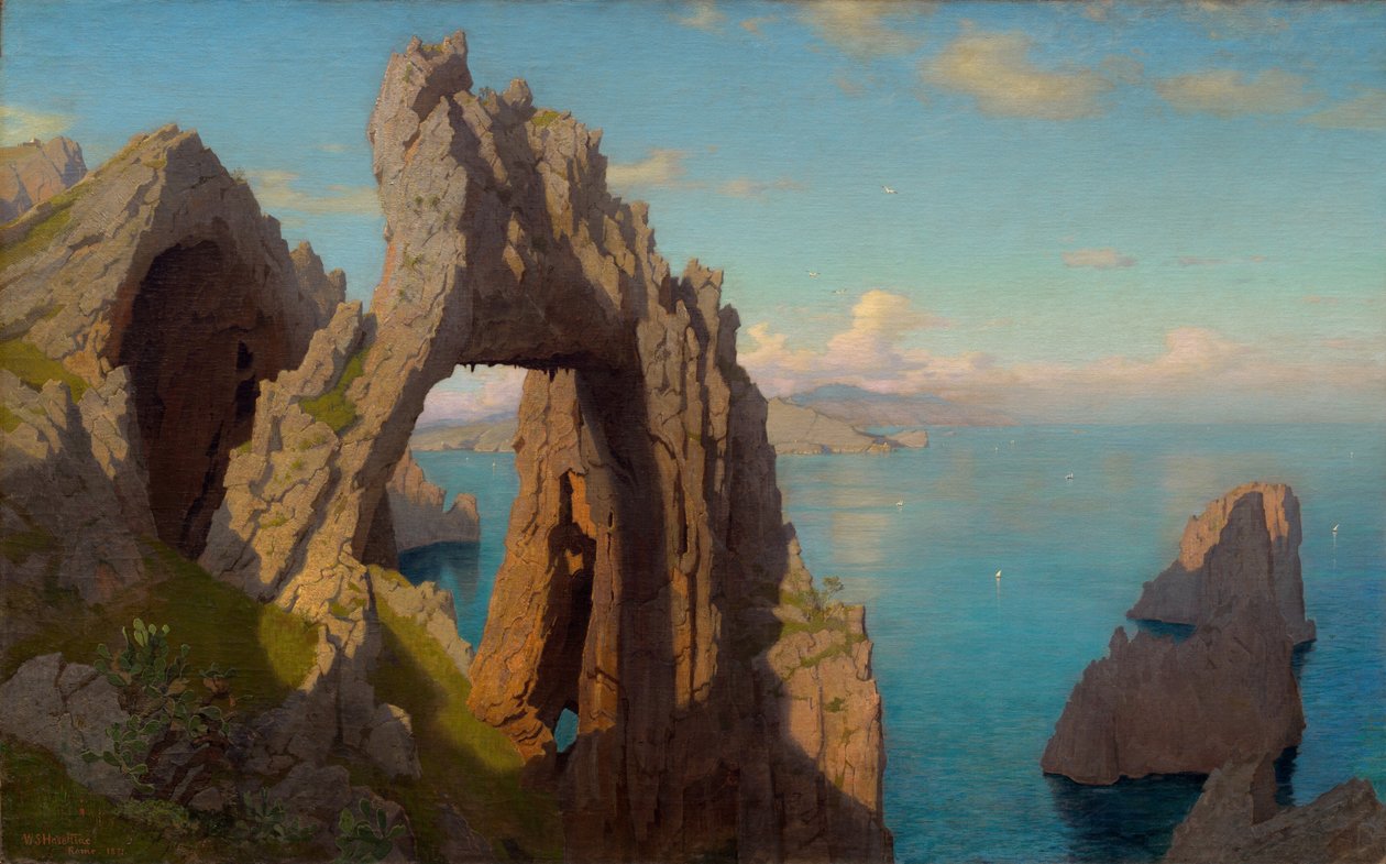Naturalny łuk na Capri, 1871. autorstwa William Stanley Haseltine