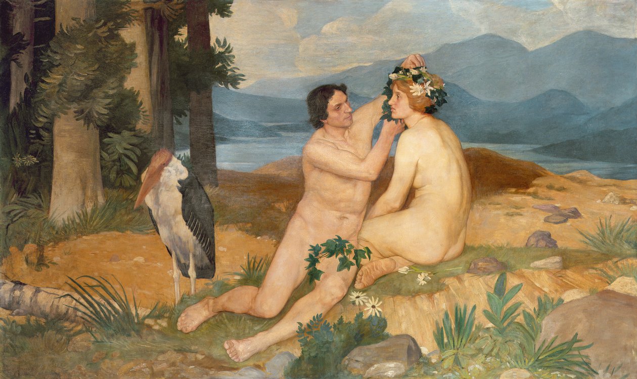 Raj, ok.1895 autorstwa William Strang
