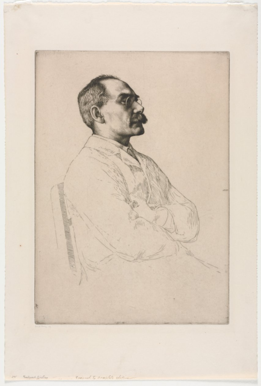 Sir Rudyard Kipling autorstwa William Strang