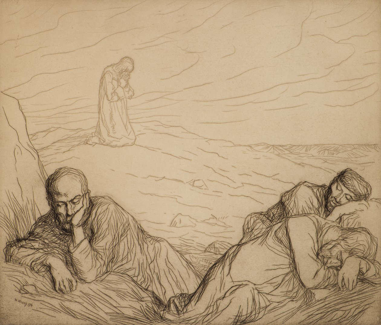 Agonia w ogrodzie autorstwa William Strang