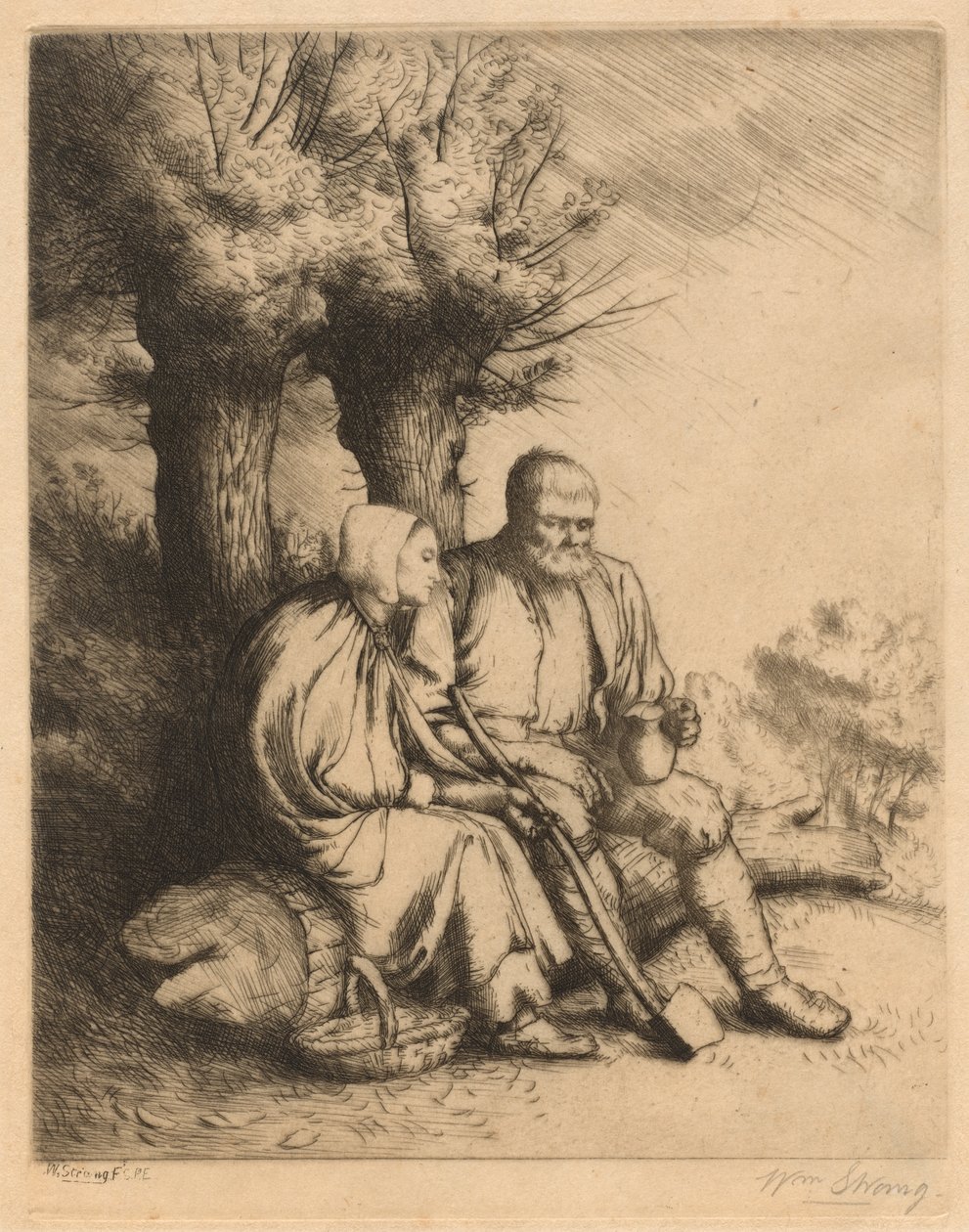 Leśnik autorstwa William Strang
