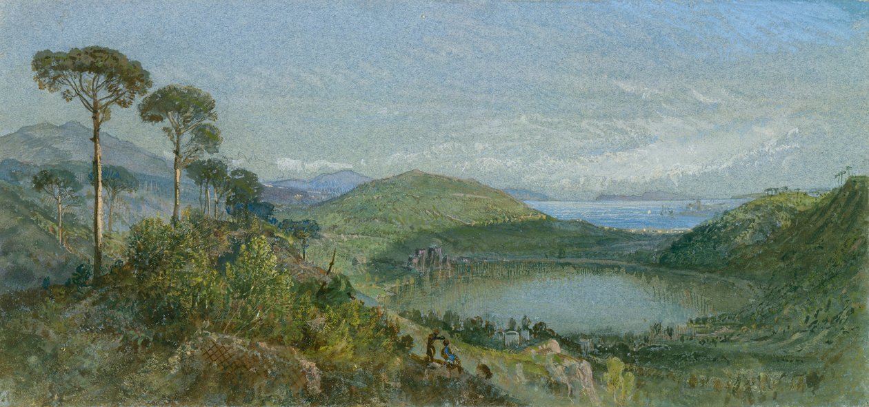 Jezioro Avernus, ca. 1867-70. autorstwa William Trost Richards