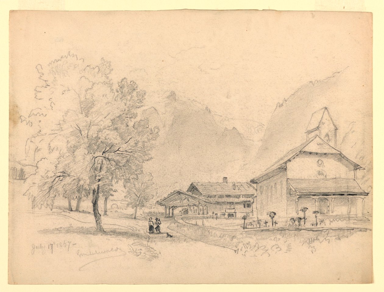 Krajobraz, Grindelwald, Szwajcaria autorstwa William Trost Richards