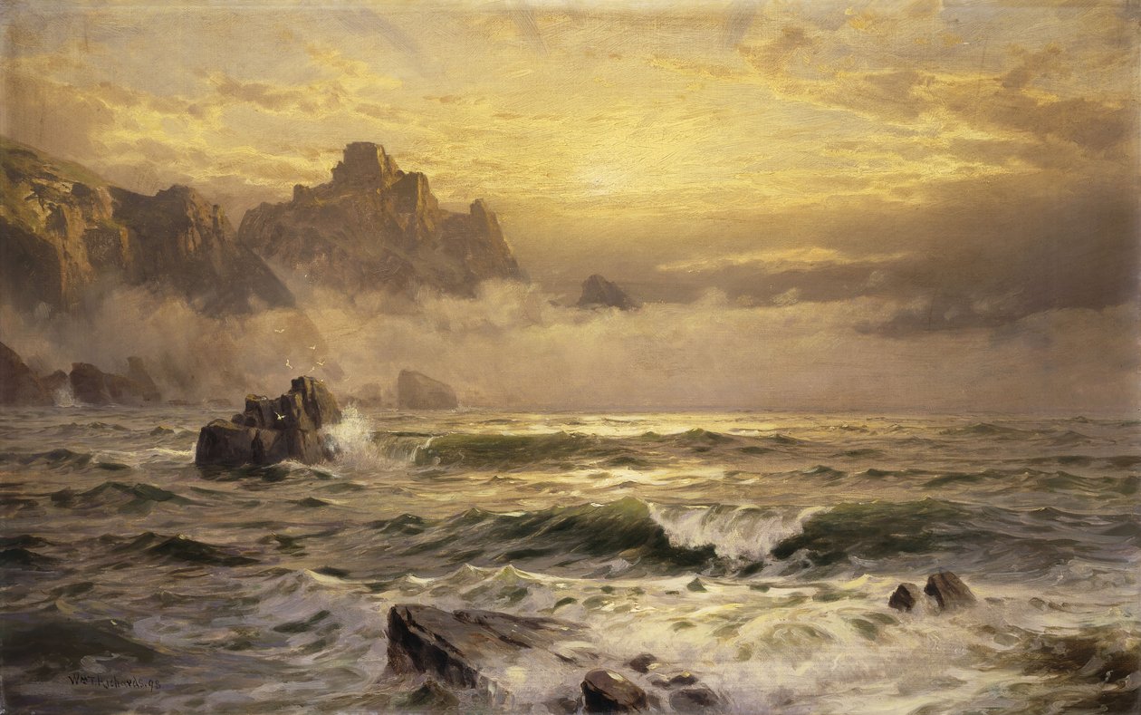 Poranna mgła, Guernsey, 1898 autorstwa William Trost Richards