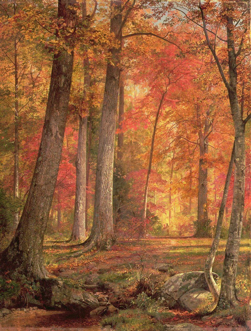 Ścieżka w lesie, 1865 autorstwa William Trost Richards