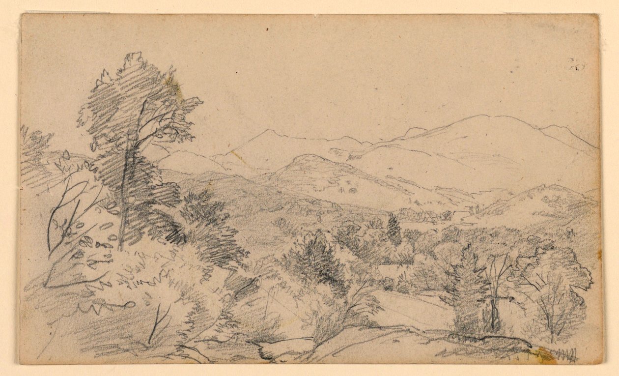 Studium krajobrazu autorstwa William Trost Richards