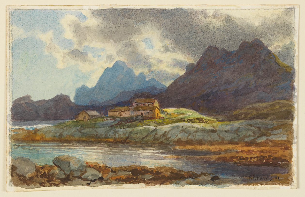 Studium krajobrazu, Norwegia autorstwa William Trost Richards