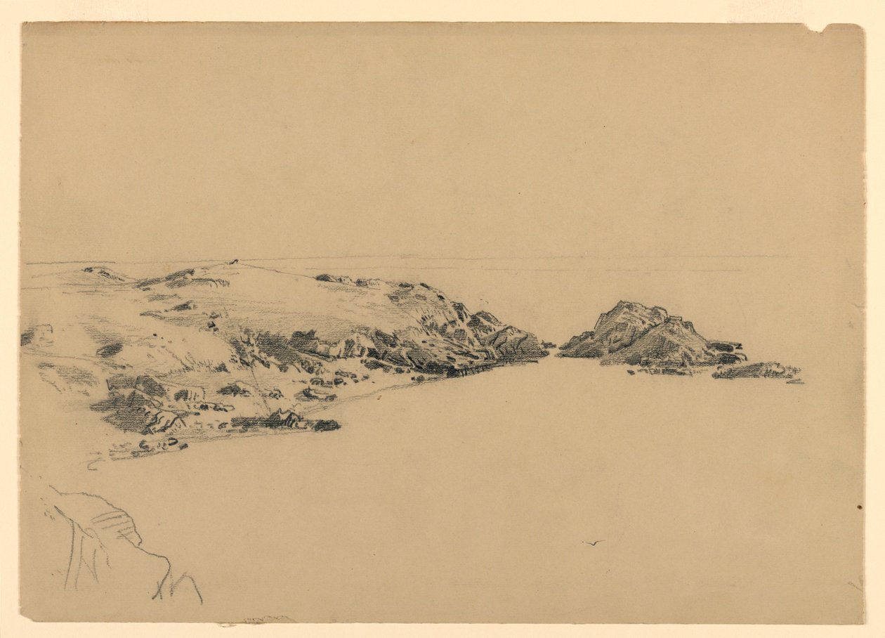 Studium wybrzeża, Rhode Island autorstwa William Trost Richards
