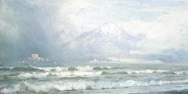 Wezuwiusz w zimie autorstwa William Trost Richards