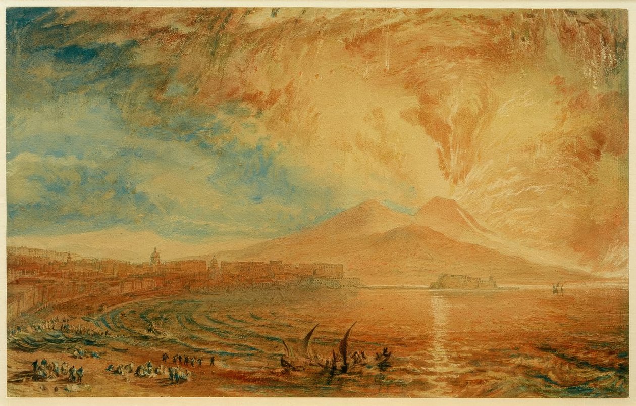 Zatoka Neapolitańska (Wezuwiusz Zły) autorstwa Joseph Mallord William Turner