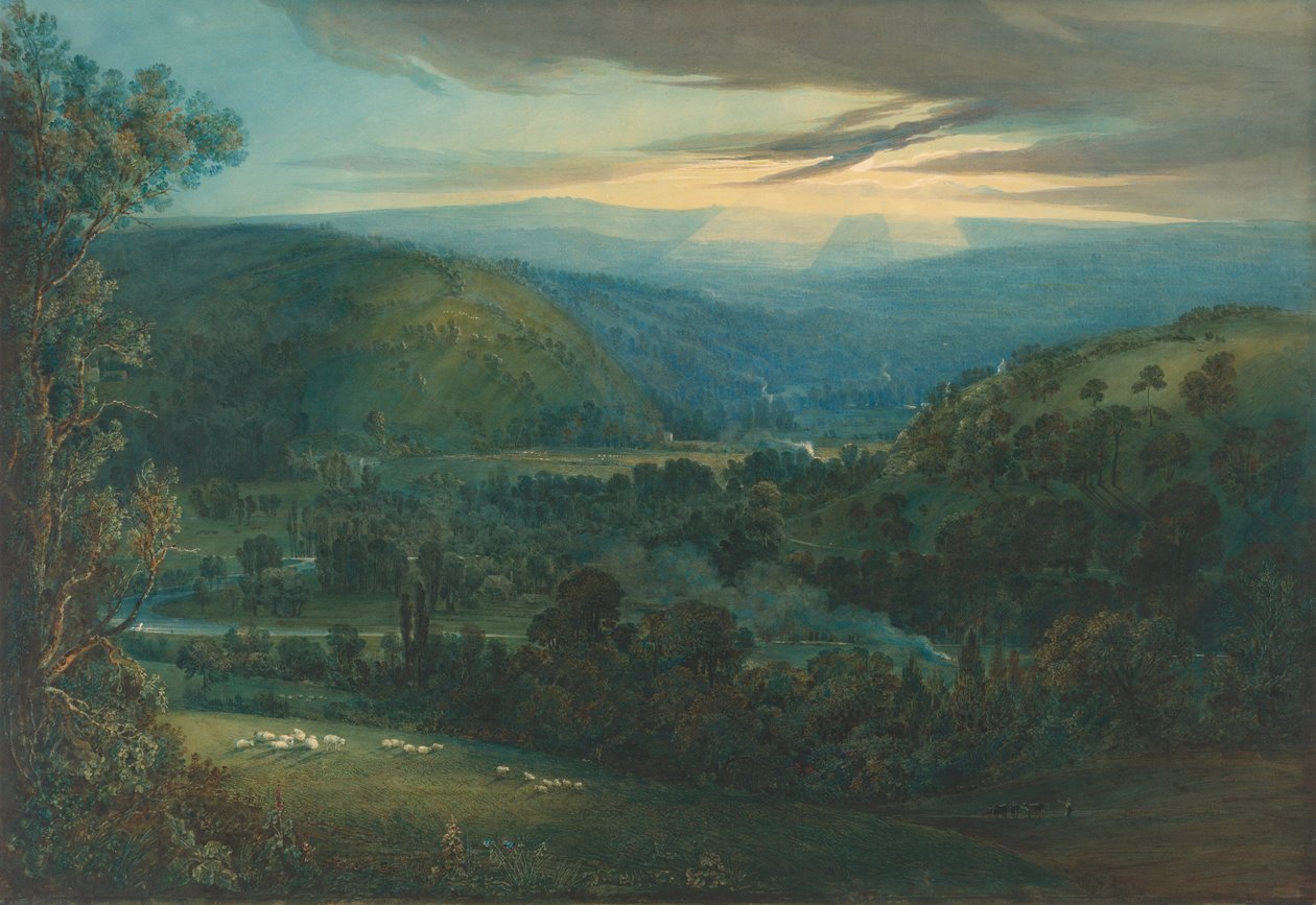 Świt w dolinach Devon, 1832. autorstwa Joseph Mallord William Turner