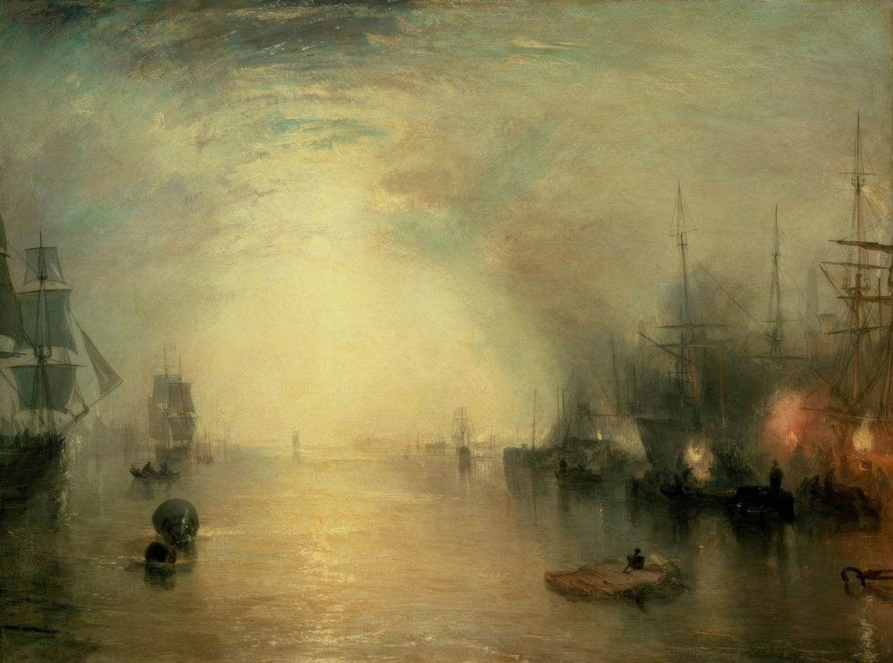 Stoczniowcy wyrzucający węgiel przy świetle księżyca autorstwa Joseph Mallord William Turner