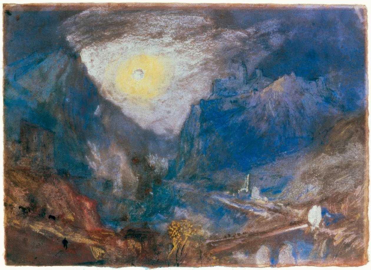 Lokalizacja studio Sisteron autorstwa Joseph Mallord William Turner