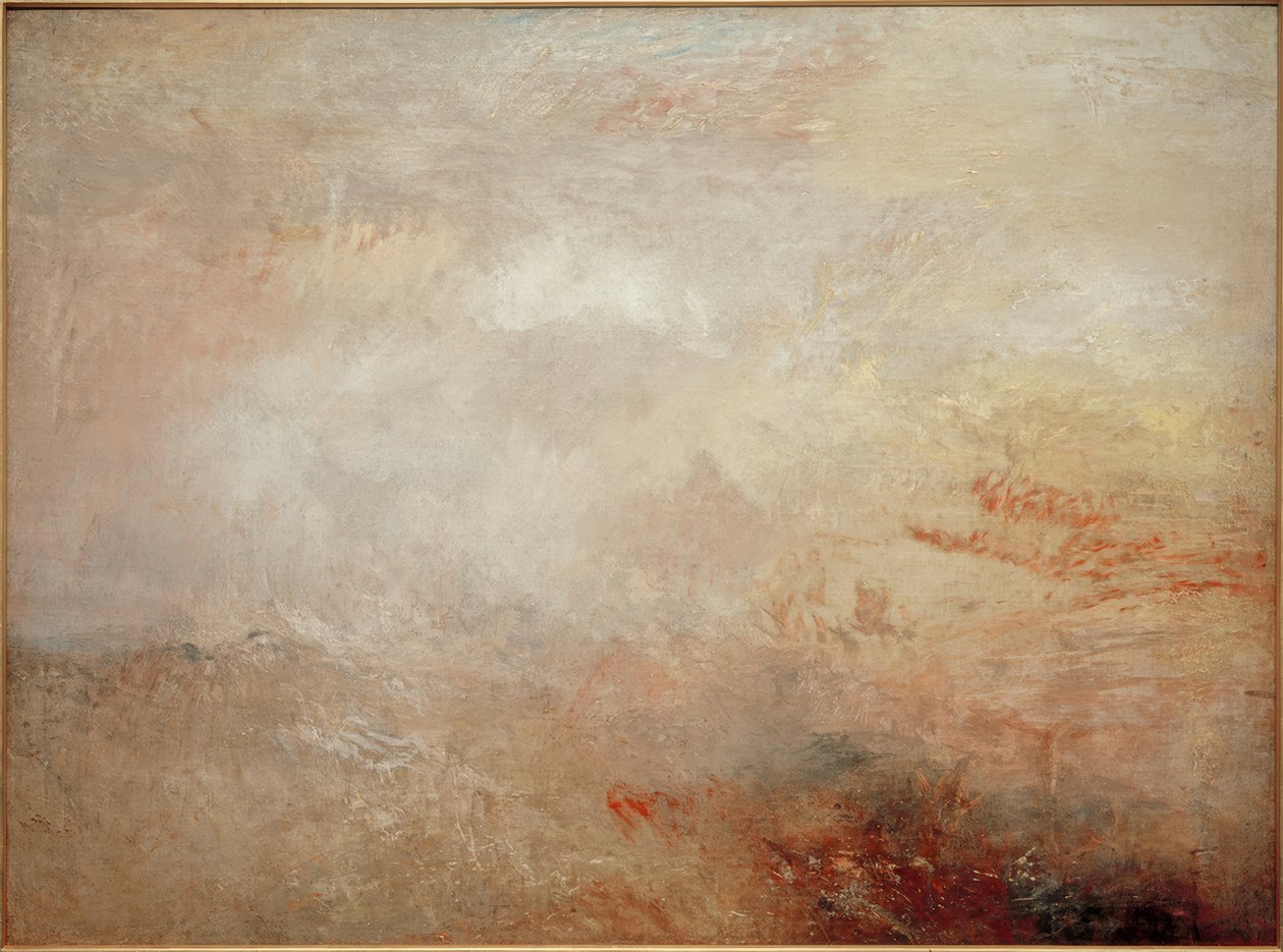Wzburzone morze z delfinami autorstwa Joseph Mallord William Turner
