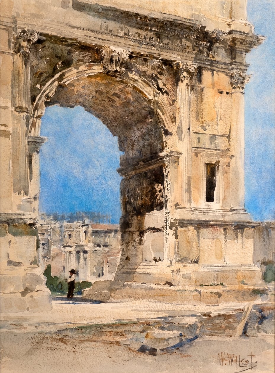 Łuk Tytusa, Rzym (akwarela) autorstwa William Walcot